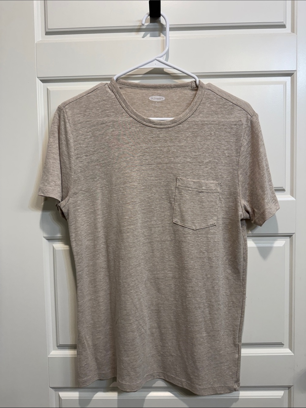 Old Navy Men’s Pocket Tee - Light Taupe Heather